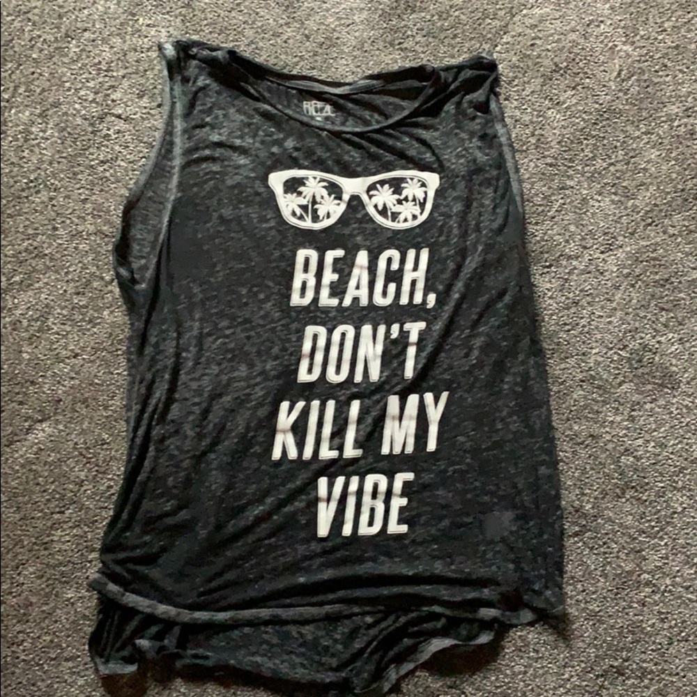 Sleeveless beach tank